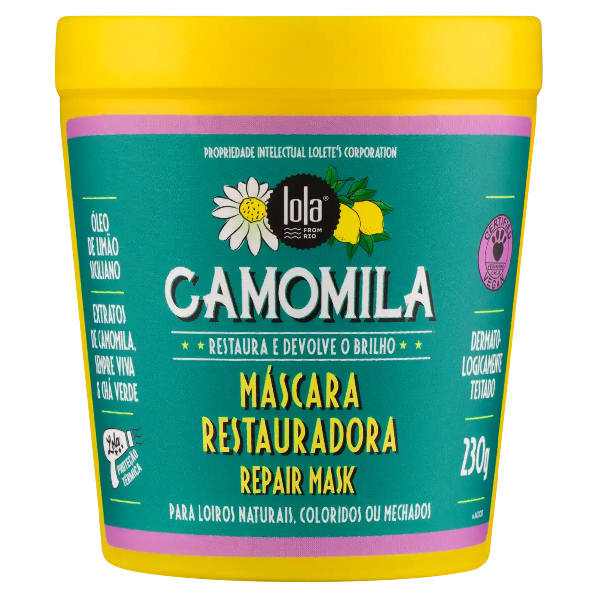 Máscara Restauradora Lola from Rio Camomila Pote 230g