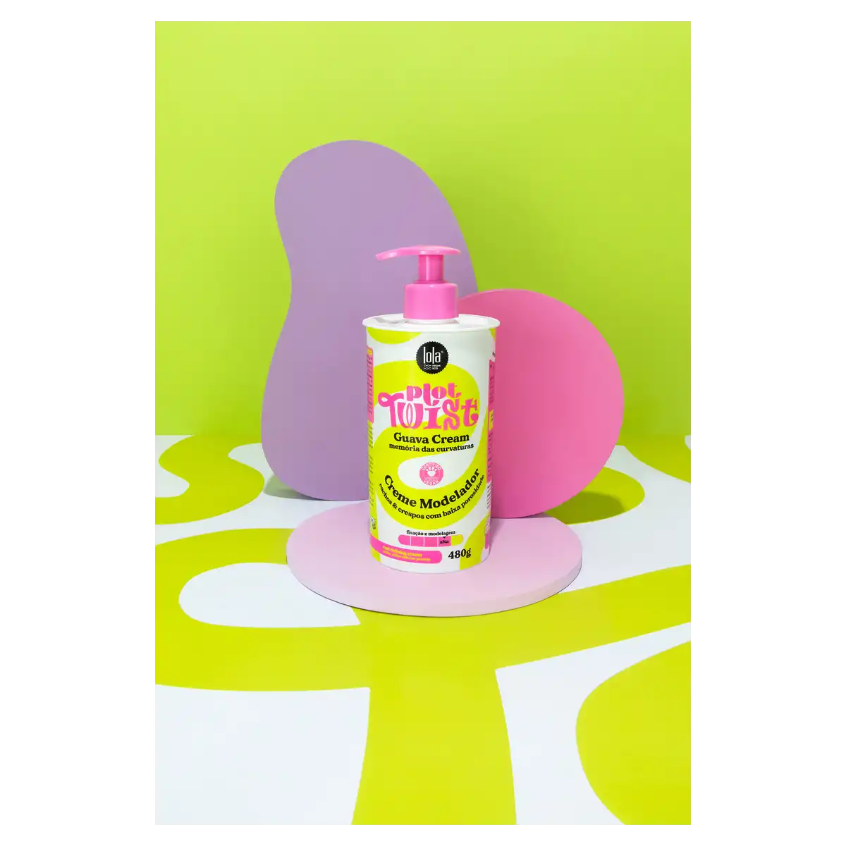 Modelador Creme Alta Lola from Rio Plot Twist Guava Frasco 480g Pump