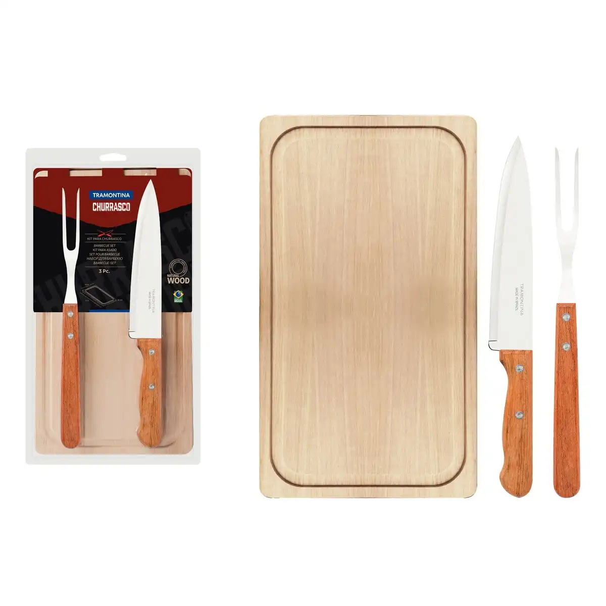 Jg Churrasco Tramontina 3pcs Dynamic