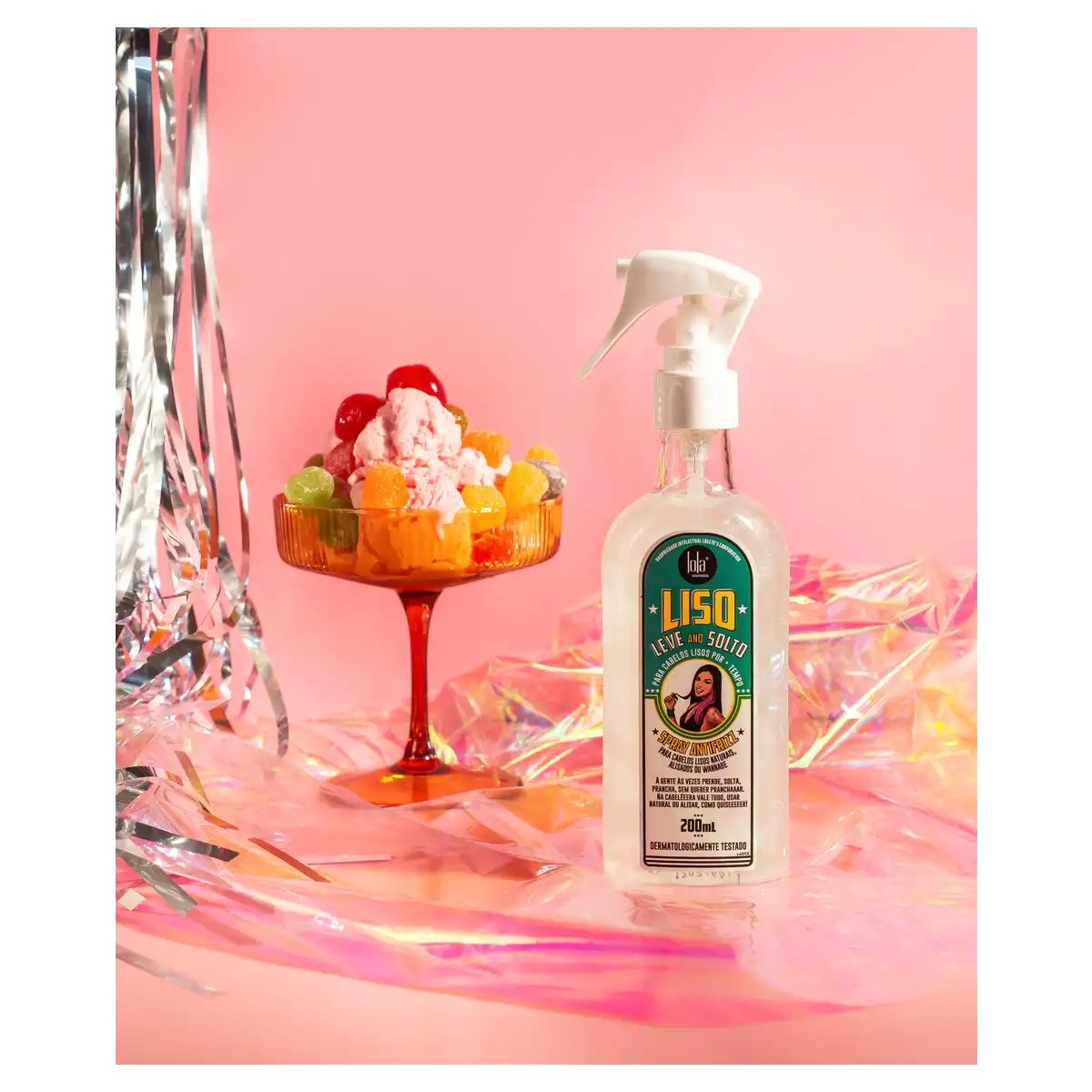 Finalizador Antifrizz Lola from Rio Liso, Leve and Solto Frasco 200ml Borrifador