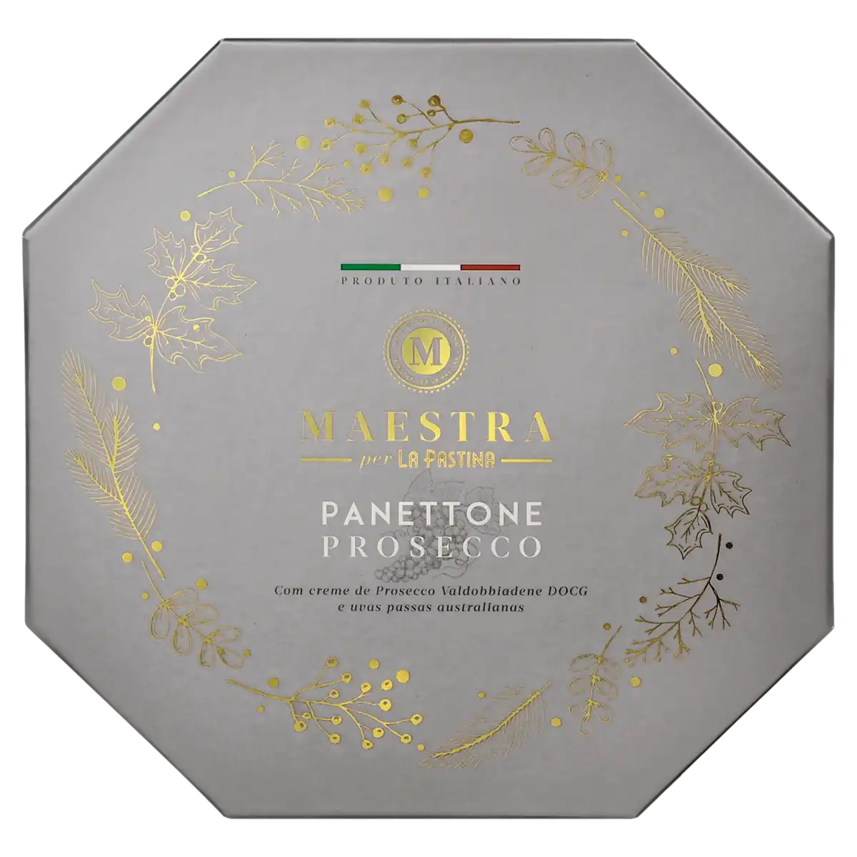Panettone com Uva-Passa e Prosecco La Pastina Maestra Caixa 750g