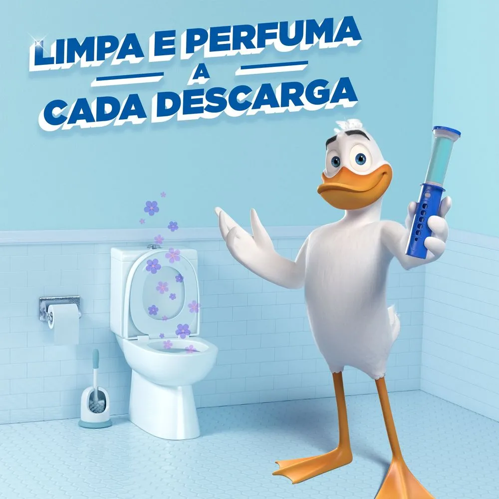 Detergente Sanitário Gel Adesivo Marine Pato 2 Unidades 38g Cada Grátis 50% de Desconto no Segundo Refil