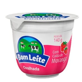 Coalhada Bom Leite 140g Trad Morango