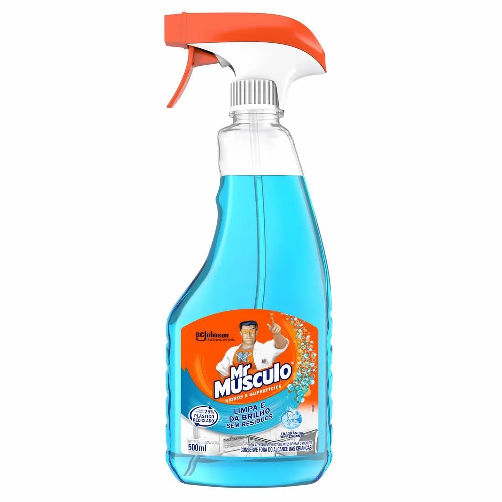 Limpa-Vidro Mr Músculo Frasco 500ml Borrifador