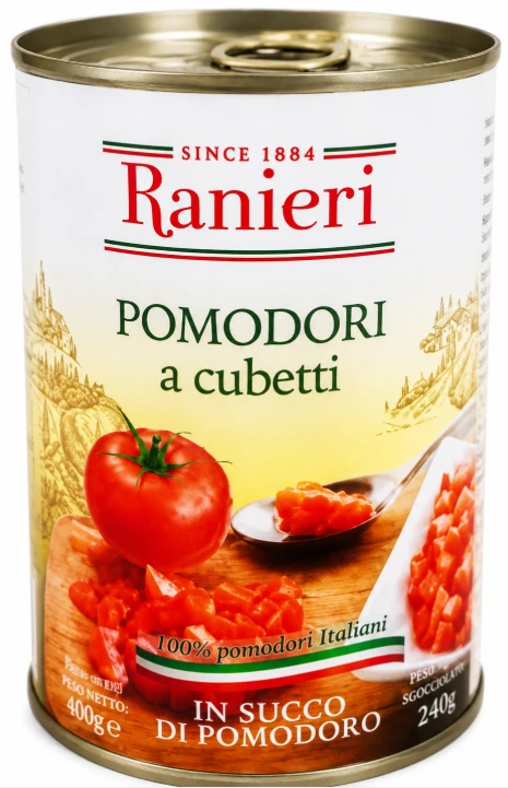 Tomate Pelati Ranieri Cubos 400g