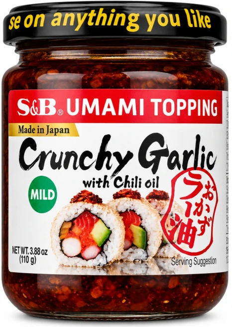Oleo De Gergelim S&B Foods Apimentado Com Alho
 110g