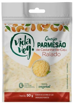 Queijo Parmesao Vida Veg 50g Cast Caju Ralado