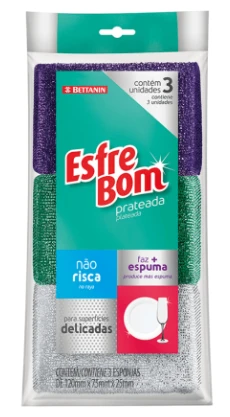 Esponja Esfrebom 3und Prateada