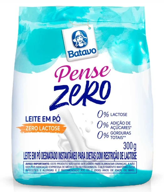 Leite Em Po Batavo 300g Zero Lactose Pense Zero