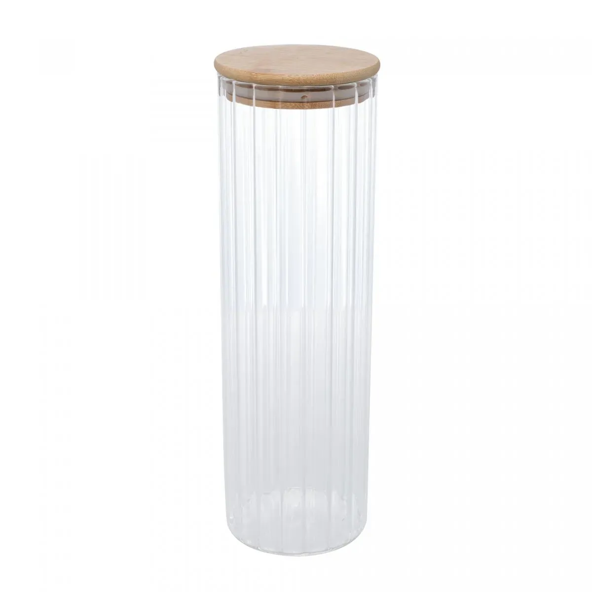 Porta Mantimento Wolff Vidro Borossilicato Com Tampa Bambu 1,3L