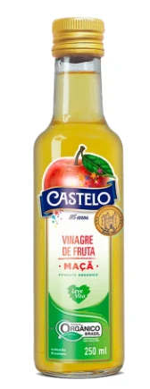Vinagre Castelo De Fruta Organico Maca Leve Vita 250ml