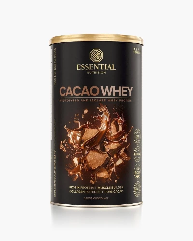 Whey Essential 420g Cacau Lata