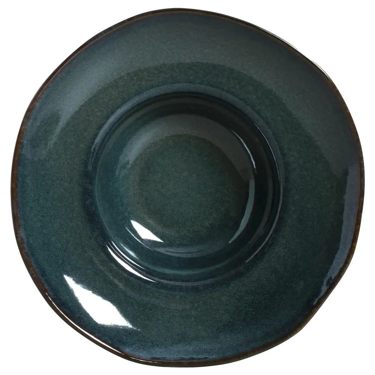 Prato Massa Porto Brasil Organico 28x6,5cm Oceano