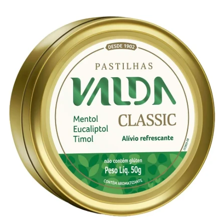 Pastilha Valda 50g Classic Lata