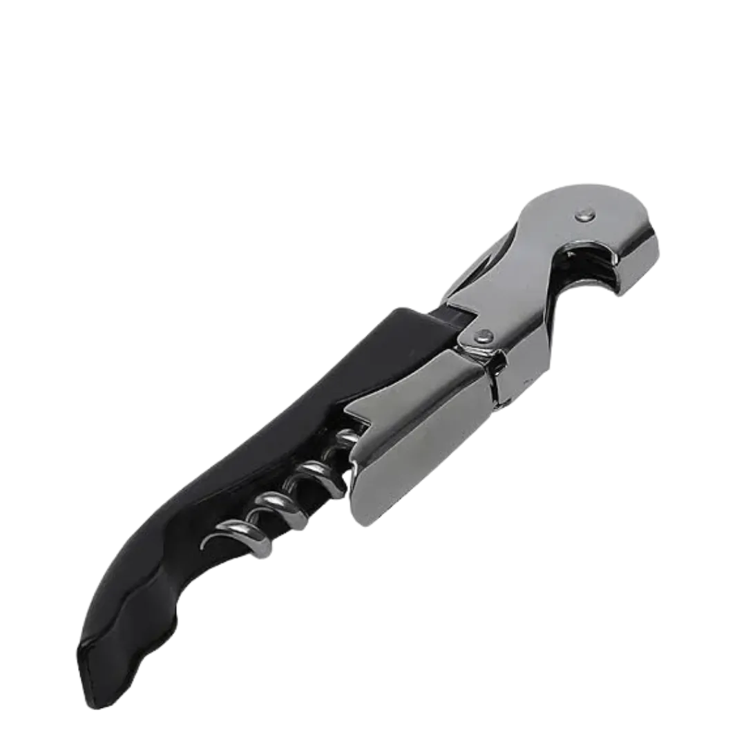 Saca Rolhas Wolff Inox Duplo Estagio 13cm Preto