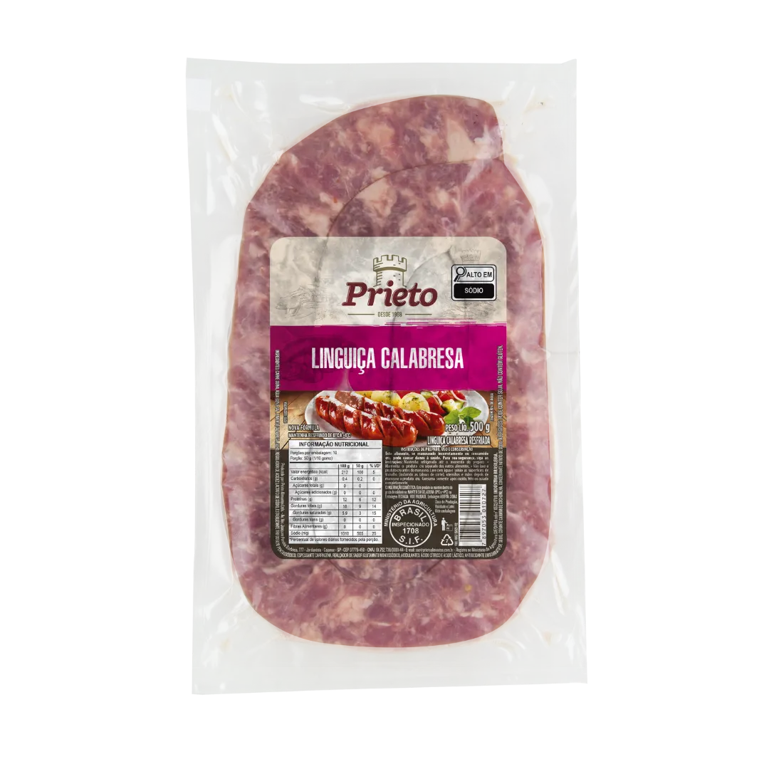 Linguica De Calabresa Prieto 500g