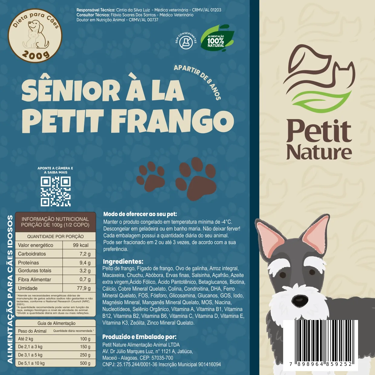 Racao Petit Nature Senior a La Petit
 200g