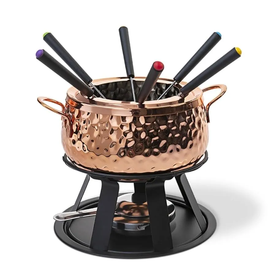 Jg p Fondue Brinox 11pcs Cobre