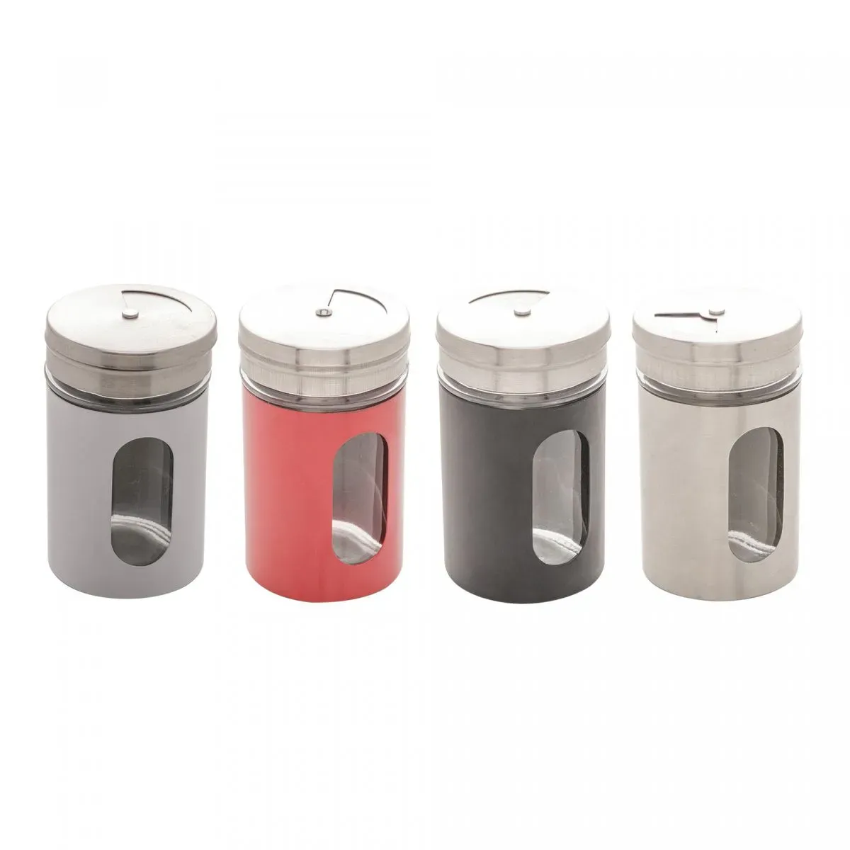 Pote Tempero Lyor Vidro Tampa Inox Sortida 80ml
