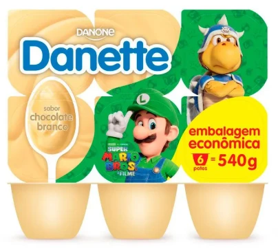 Sobremesa Danette 540g Choc Bco