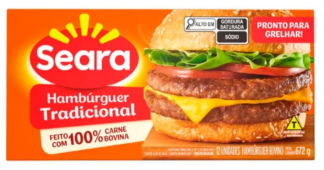 Hamburguer Bovino Seara 672g