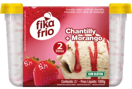 Sorvete Fika Frio 2lt Morango Zero Trans