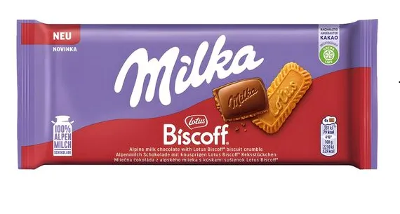 Chocolate Milka Biscoff 90g