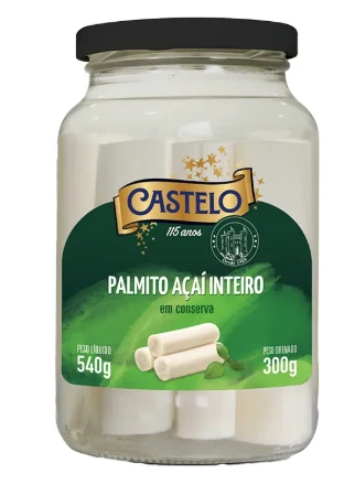 Palmito Açai Castelo Inteiro 300g