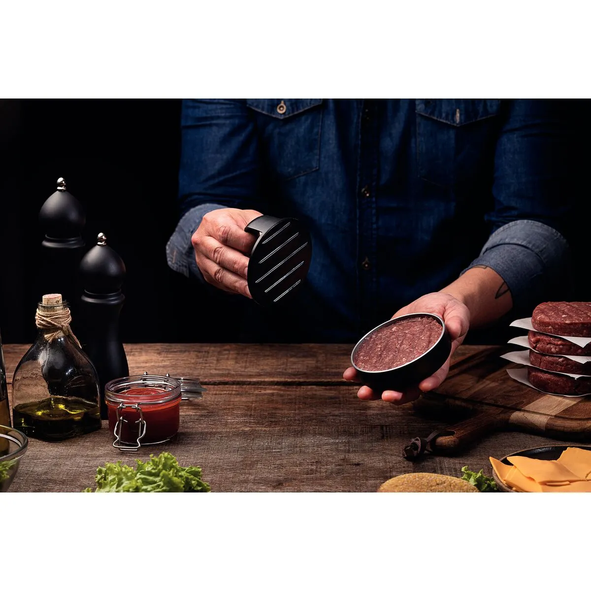 Prensador Hamburguer Tramontina Black Pre