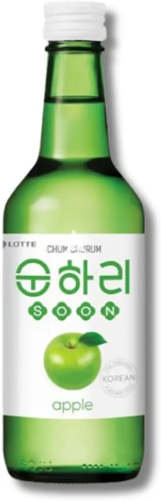 Soju Coreano Chum Churum 360ml Maça Verde