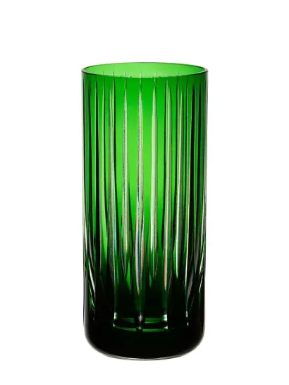 Copo de cristal long drink verde escuro Strauss 395ml Unidade