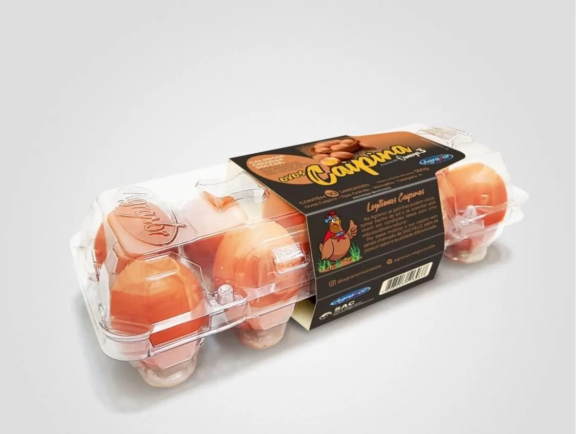 Ovos Caipira Agranor 10 Und Verm ômega 3+ Vit e