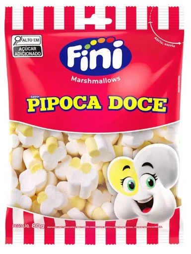 Marshmallow Fini 80G Pipoca Doce