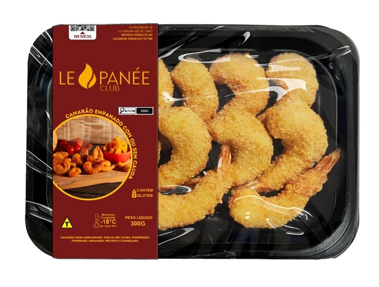 Camarao La Panee Empanado Com Cauda Panko 300g