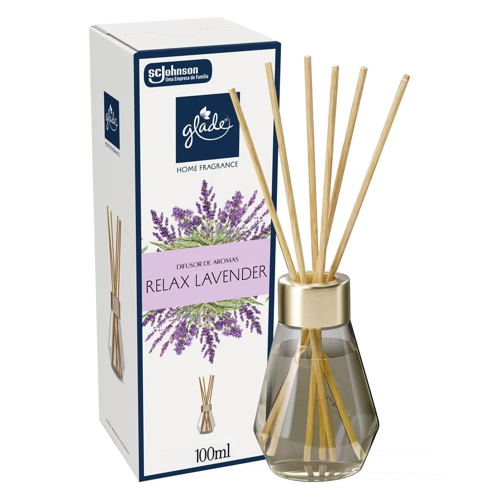Difusor de Aromas Relax Lavender Glade Home Fragrance Caixa 100ml