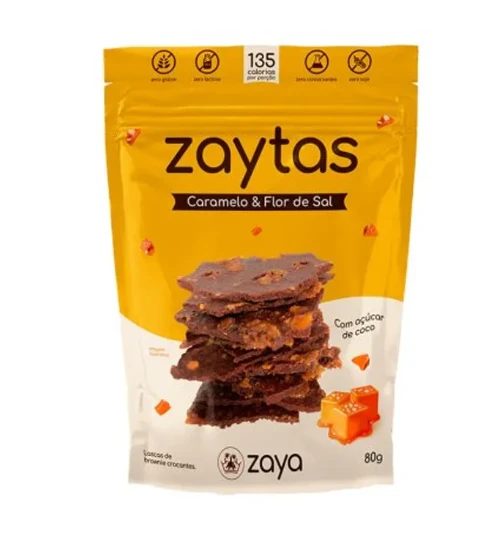 Biscoito Zaytas 80g Crocante Brownie e Caramelo e Flor de Sal