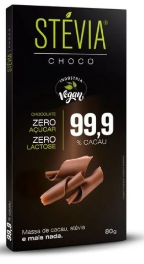 Chocolate Steviachoco 70g 99% Cacau