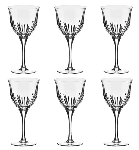 Jogo de Taças Para Vinho Tinto em Cristal Strauss 6 Peças 370ml