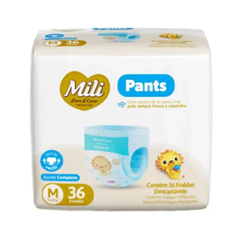 Fralda Mili Lovecare Pants Jumbo M 36und