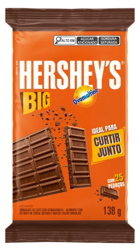 Chocolate Hersheys 138g Ao Leite Com Ovomaltine