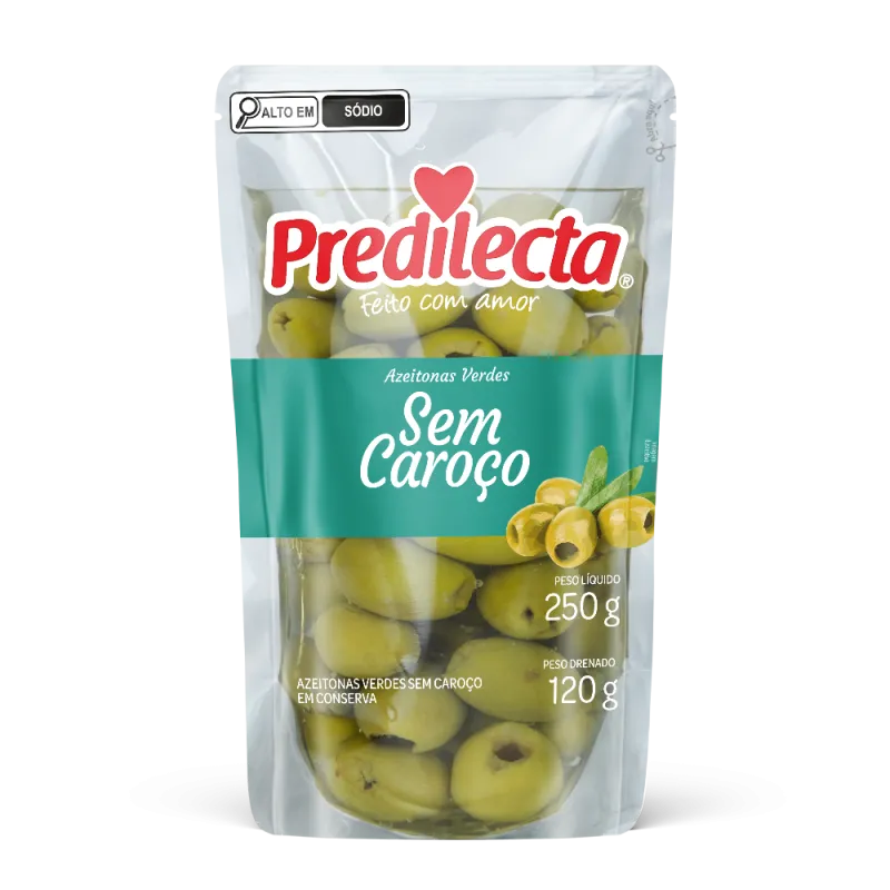 Azeitona Verde Predilecta sem Caroço 120g