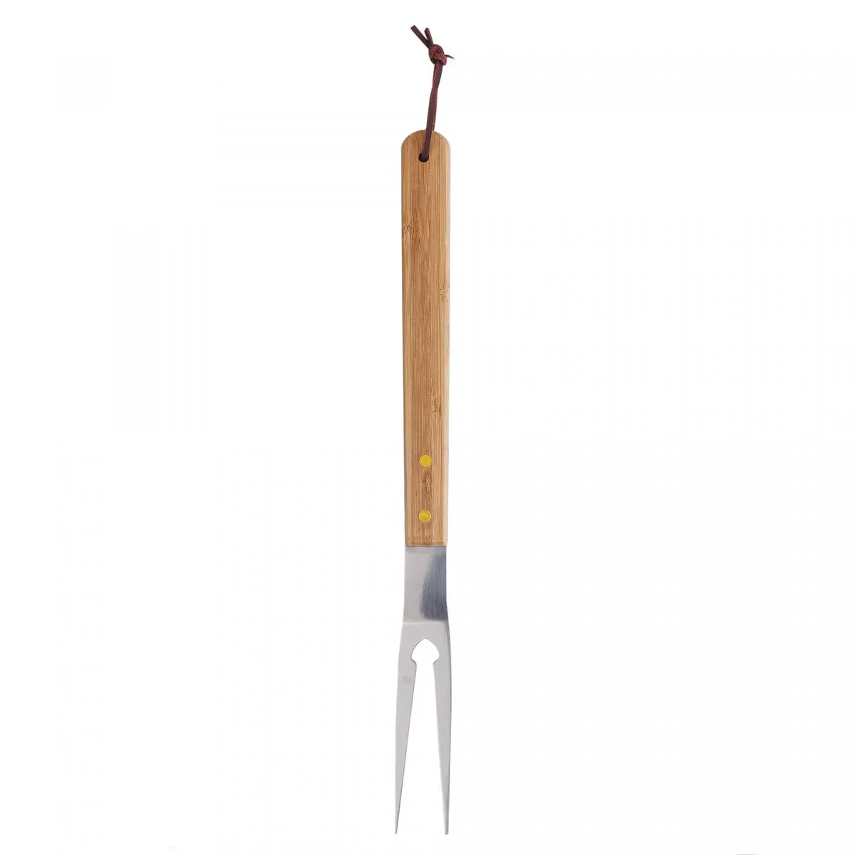 Garfo p Churrasco Lyor e Cabo Bambu 38cm