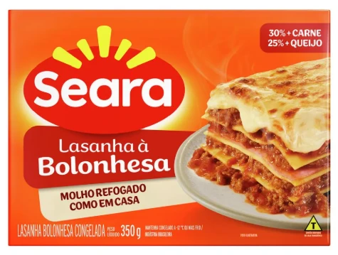 Lasanha Bolonhesa Seara 350g