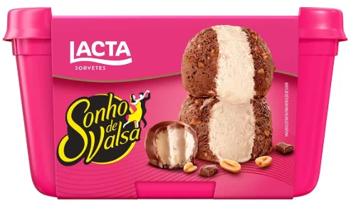 Sorvete Lacta Sonho de Valsa 900ml