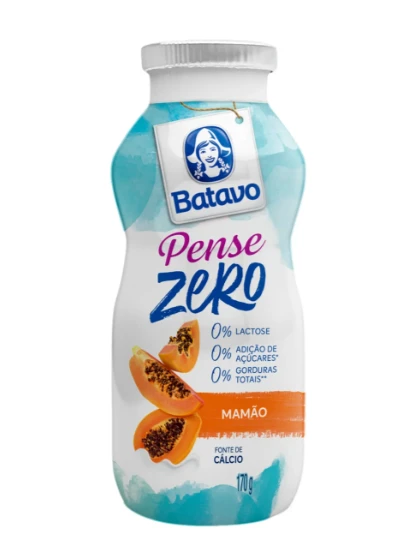Iogurte Batavo 170g Pense Zero Mamao