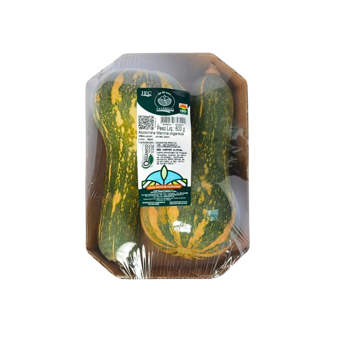 Abobrinha Menina Rio De Una 600g Organico