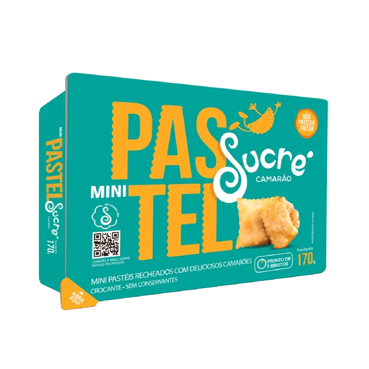 Mini Pastel Sucre Camarao 170g