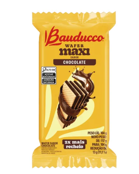 Biscoito Bauducco 104g Wafer Maxi Choco