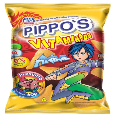 Salgadinho Pippos Presunto Anime 60g