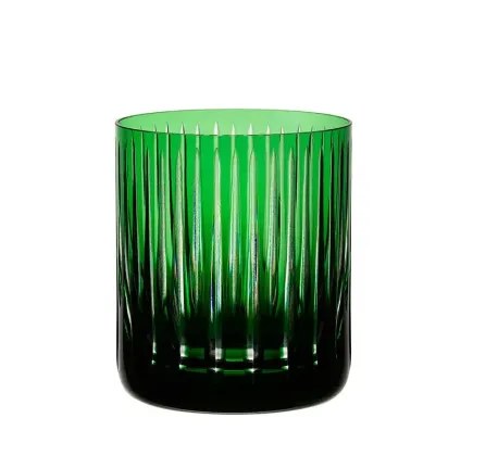 Copo de cristal on the rocks verde escuro Strauss 430ml Unidade